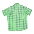 MAMMUT Mens Green Check Shirt M Lightweight Cotton Blend Outdoor Casual