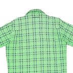 MAMMUT Mens Green Check Shirt M Lightweight Cotton Blend Outdoor Casual