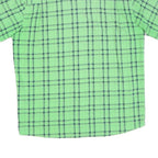 MAMMUT Mens Green Check Shirt M Lightweight Cotton Blend Outdoor Casual