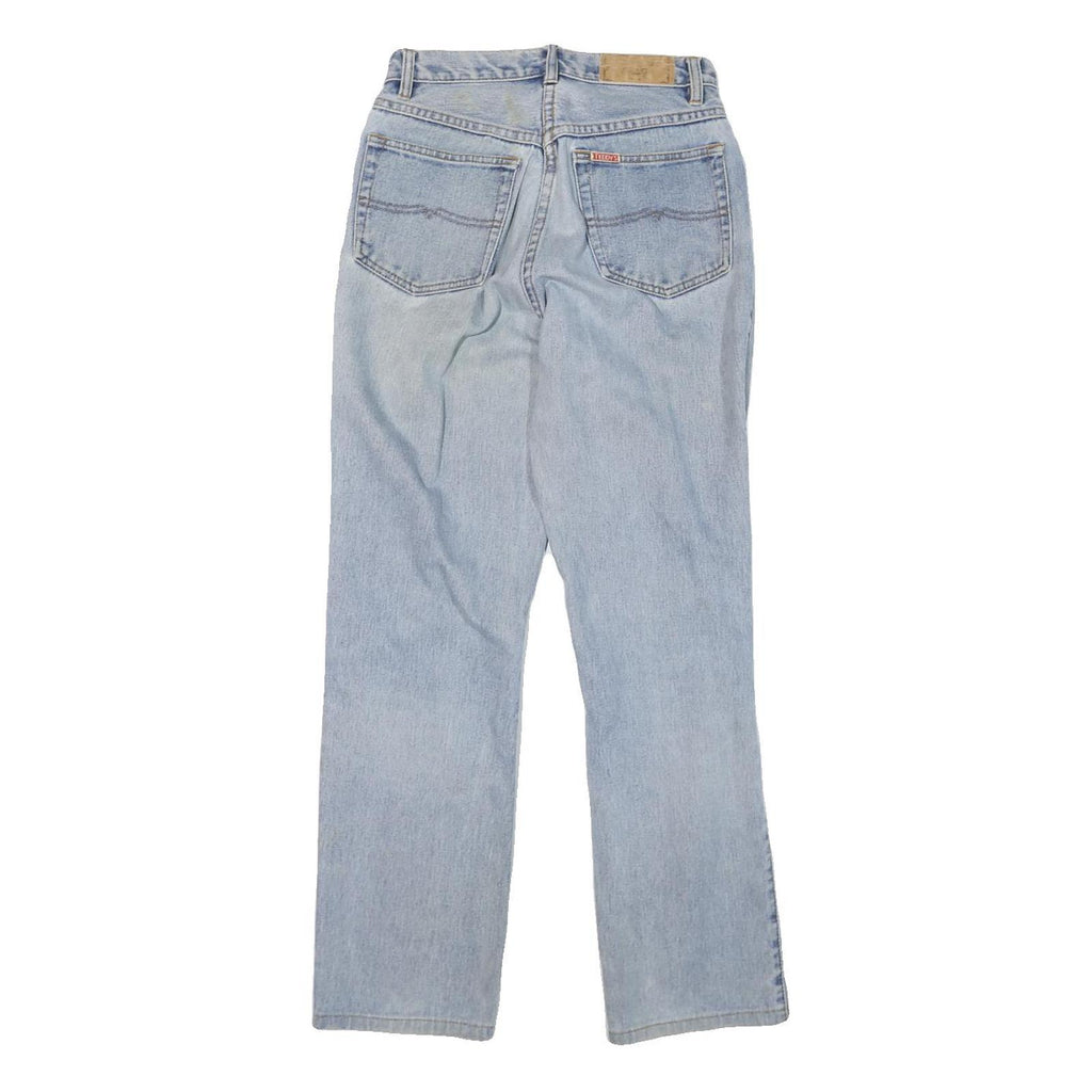 TEDDYS Mens Regular Fit Light Blue Denim Jeans W26 L28 Cotton Blend Zip