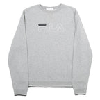 FILA Mens Grey Crew Neck M Cotton Blend Casual Sweatshirt Pullover