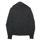 ST. JOHNS'S BAY Mens Black Plain Cotton Pullover Crew Neck Jumper L Warm Casual