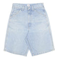 EDWIN Womens Denim Shorts Blue S W27 Casual Cotton Light Wash