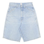 EDWIN Womens Denim Shorts Blue S W27 Casual Cotton Light Wash