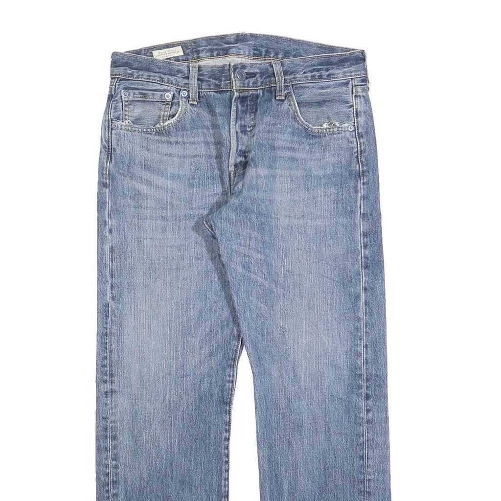 LEVI'S 501 BIG E Mens Jeans Blue Regular Straight Denim Light W30 L30 Classic