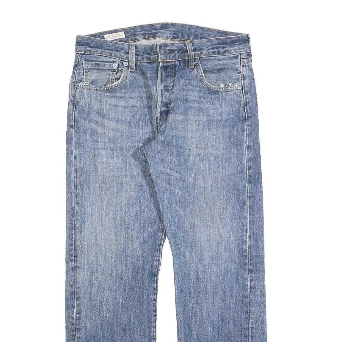 LEVI'S 501 BIG E Mens Jeans Blue Regular Straight Denim Light W30 L30 Classic