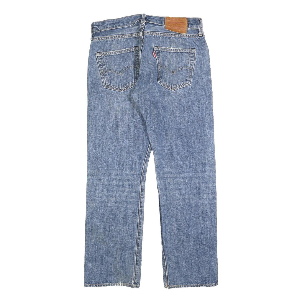 LEVI'S 501 BIG E Mens Jeans Blue Regular Straight Denim Light W30 L30 Classic