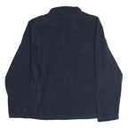 STARTER Mens Navy Blue Jacket M Polyester Zip Up Plain Casual Outerwear