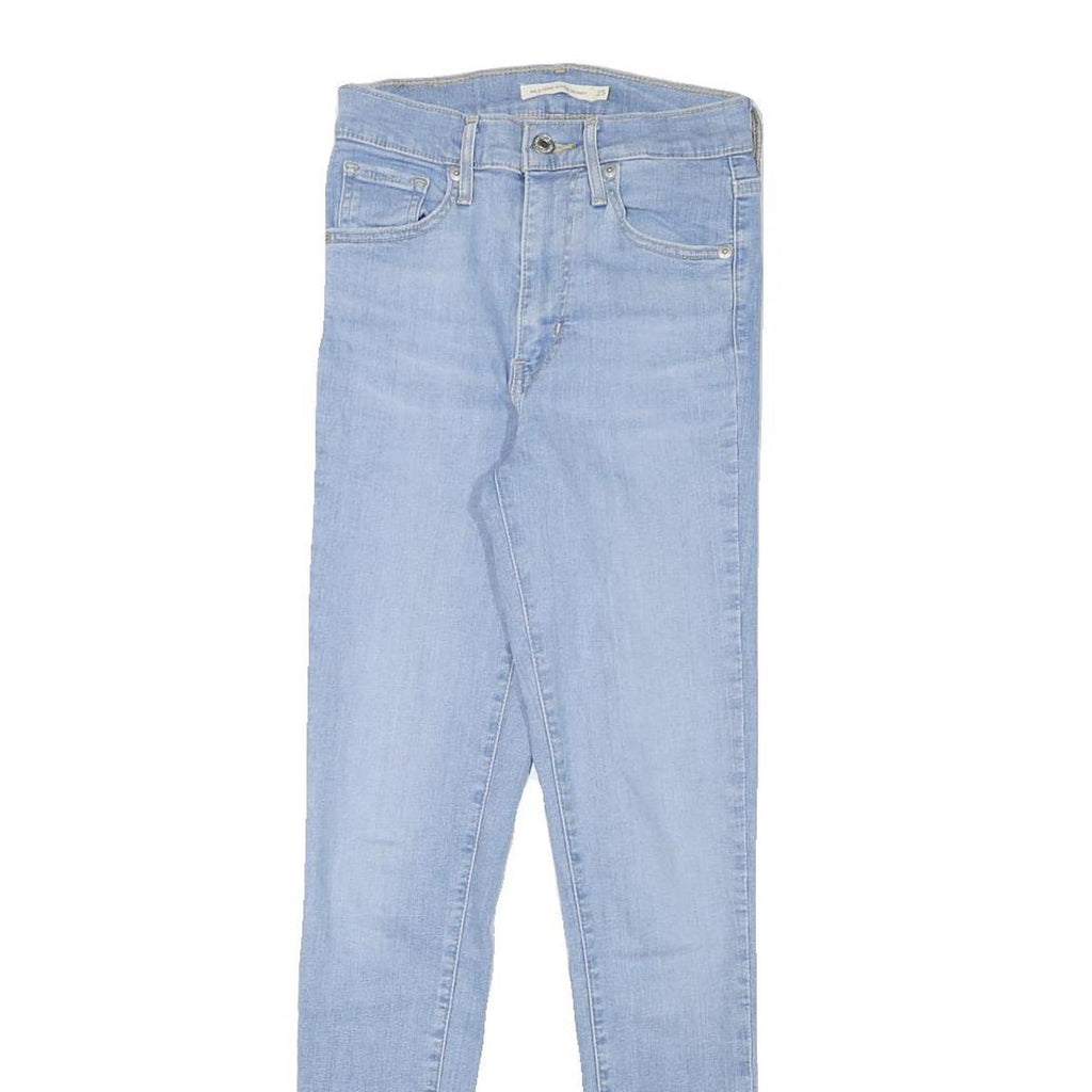 LEVI'S Womens Slim Light Blue Denim Jeans W23 L28 Stretch Classic Fit Zip