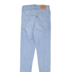 LEVI'S Womens Slim Light Blue Denim Jeans W23 L28 Stretch Classic Fit Zip
