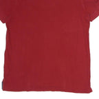 TOMMY HILFIGER Mens Red & Grey Polo Shirt M Cotton Classic Casual