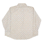 MR DEECEE Mens Beige Check Shirt XL Cotton Blend Long Sleeve Button Closure