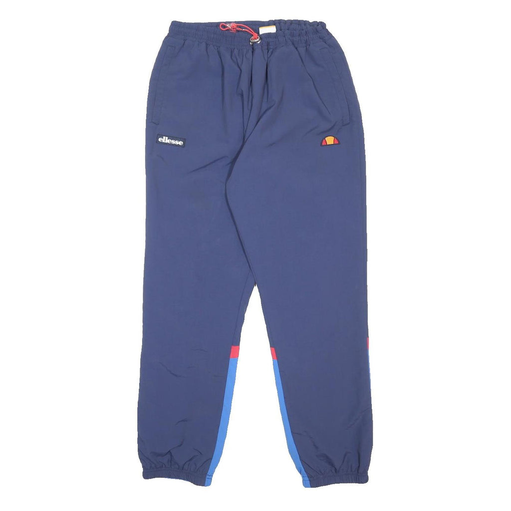 ELLESSE Womens Joggers Blue & Red 2XL W28 L30 Classic Tapered Fit Track Pants