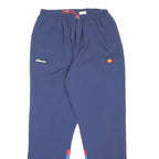 ELLESSE Womens Joggers Blue & Red 2XL W28 L30 Classic Tapered Fit Track Pants