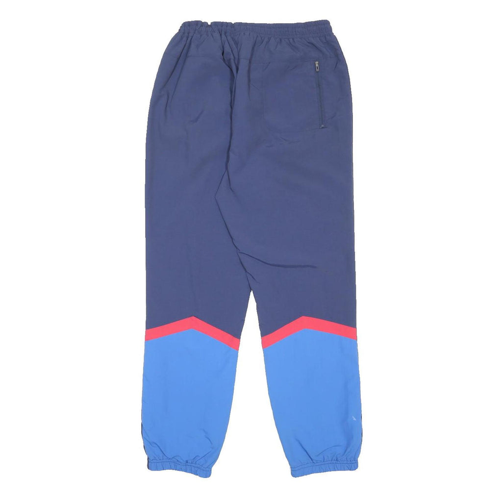 ELLESSE Womens Joggers Blue & Red 2XL W28 L30 Classic Tapered Fit Track Pants