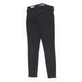 LEVI'S 711 BIG E Womens Jeans Black Slim Skinny Denim W27 L30 Cotton Blend Zip