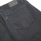 LEVI'S 711 BIG E Womens Jeans Black Slim Skinny Denim W27 L30 Cotton Blend Zip