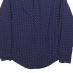 TOMMY HILFIGER Mens Blue & Red Dot Pattern Shirt M Button Down Collar Long