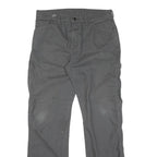 DICKIES Mens Cotton Grey Regular Straight Trousers W34 L34 Workwear Casual