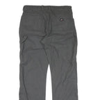 DICKIES Mens Cotton Grey Regular Straight Trousers W34 L34 Workwear Casual