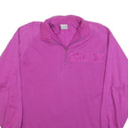 MASER Womens Purple 1/4 Zip Sweatshirt UK 18 Cotton Blend Casual Pullover