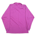 MASER Womens Purple 1/4 Zip Sweatshirt UK 18 Cotton Blend Casual Pullover