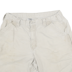 CARHARTT Mens Shorts Beige Casual Cotton Blend L W32 Utility Workwear