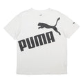 PUMA Mens White Black Graphic T-Shirt M Short Sleeve Crew Neck Sportswear