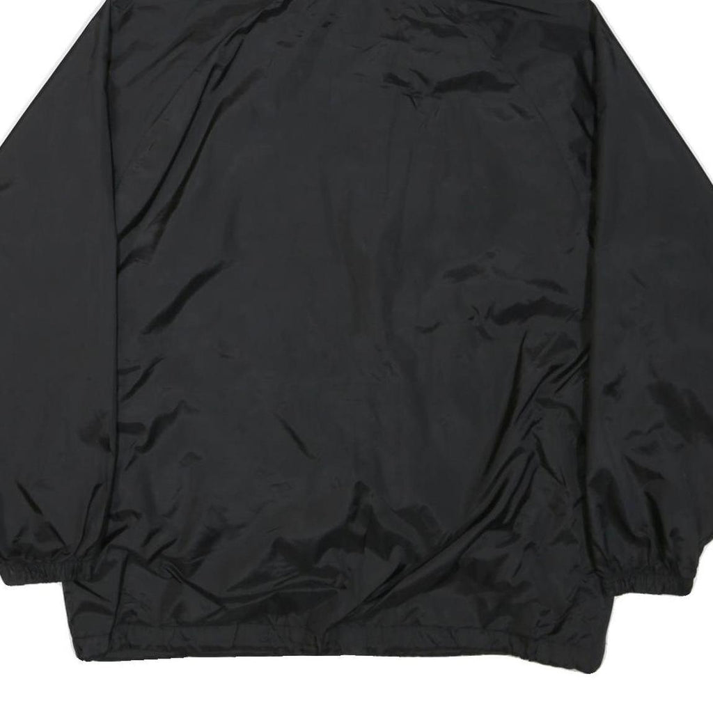 TN MOUNTAIN Mens Black Hooded Zip Jacket M Nylon Plain Lightweight Outdoor