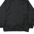 TN MOUNTAIN Mens Black Hooded Zip Jacket M Nylon Plain Lightweight Outdoor