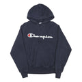 CHAMPION Mens Navy Blue Hoodie S Classic Pullover Cotton Blend Sweatshirt