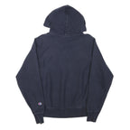 CHAMPION Mens Navy Blue Hoodie S Classic Pullover Cotton Blend Sweatshirt