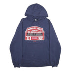 REEBOK Mens Navy Blue Wrigley Field NHL Winter Classic Hoodie L Cotton Blend