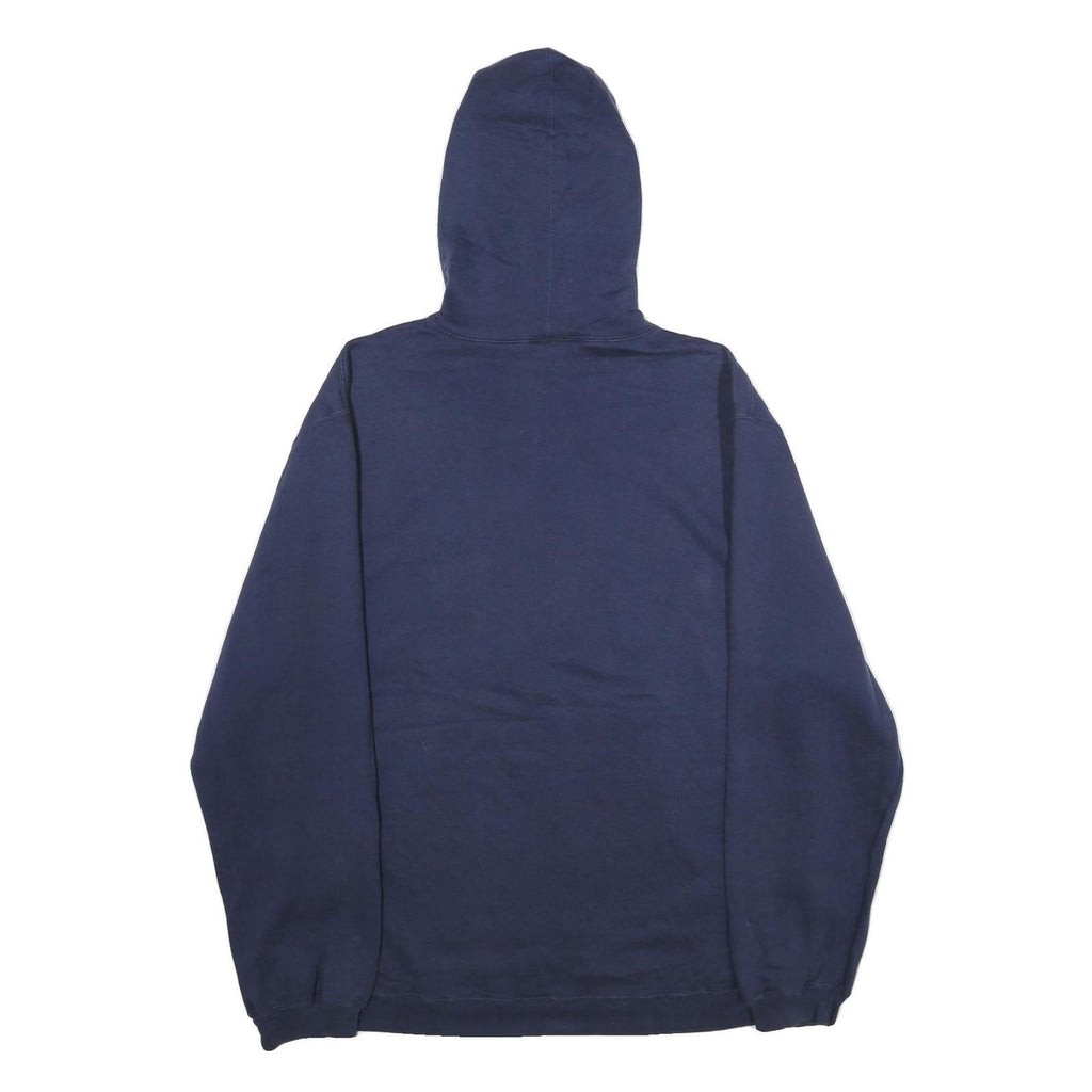 REEBOK Mens Navy Blue Wrigley Field NHL Winter Classic Hoodie L Cotton Blend