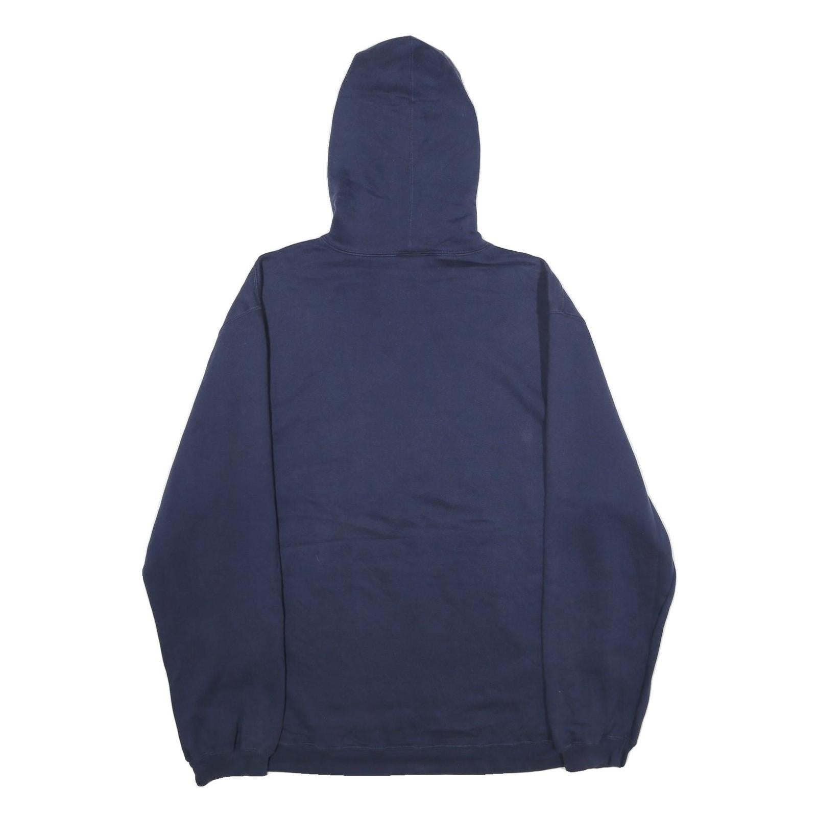 REEBOK Mens Navy Blue Wrigley Field NHL Winter Classic Hoodie L Cotton Blend