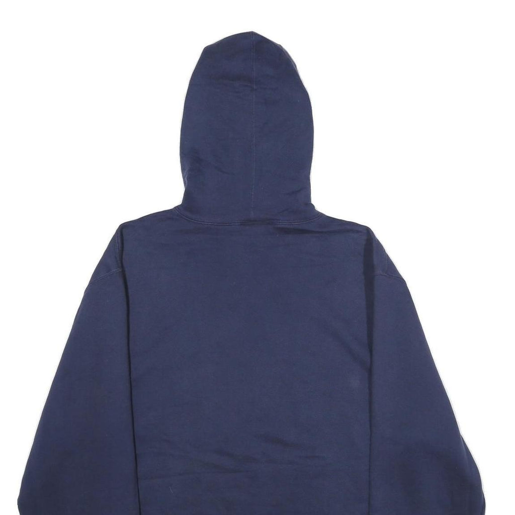 REEBOK Mens Navy Blue Wrigley Field NHL Winter Classic Hoodie L Cotton Blend