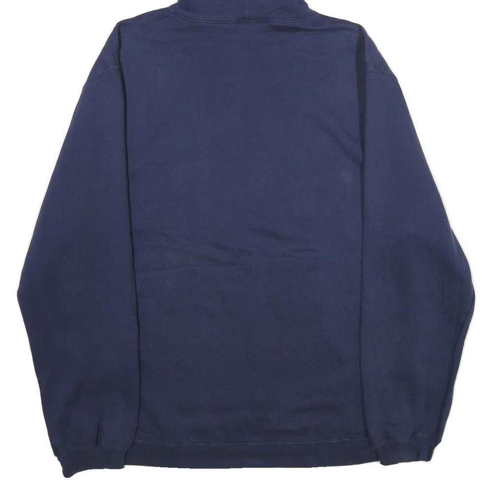 REEBOK Mens Navy Blue Wrigley Field NHL Winter Classic Hoodie L Cotton Blend