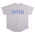 MAJESTIC Chicago Cubs Alternate Mens Jersey Grey USA V-Neck XL