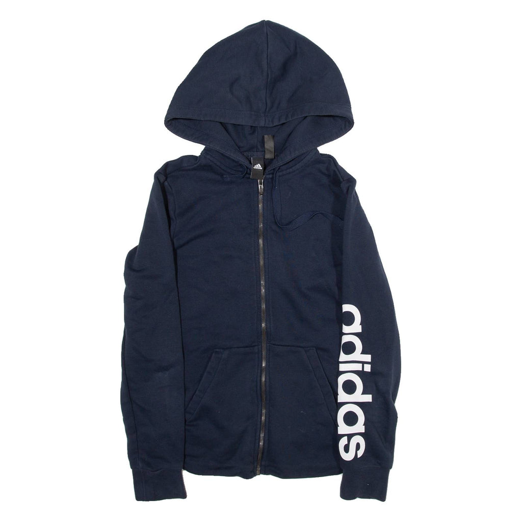 ADIDAS Mens Blue Hoodie S