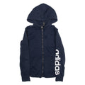 ADIDAS Mens Blue Hoodie S