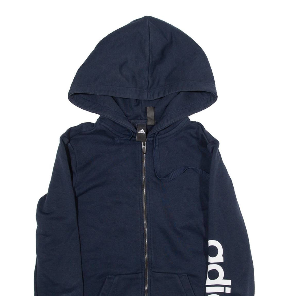 ADIDAS Mens Blue Hoodie S