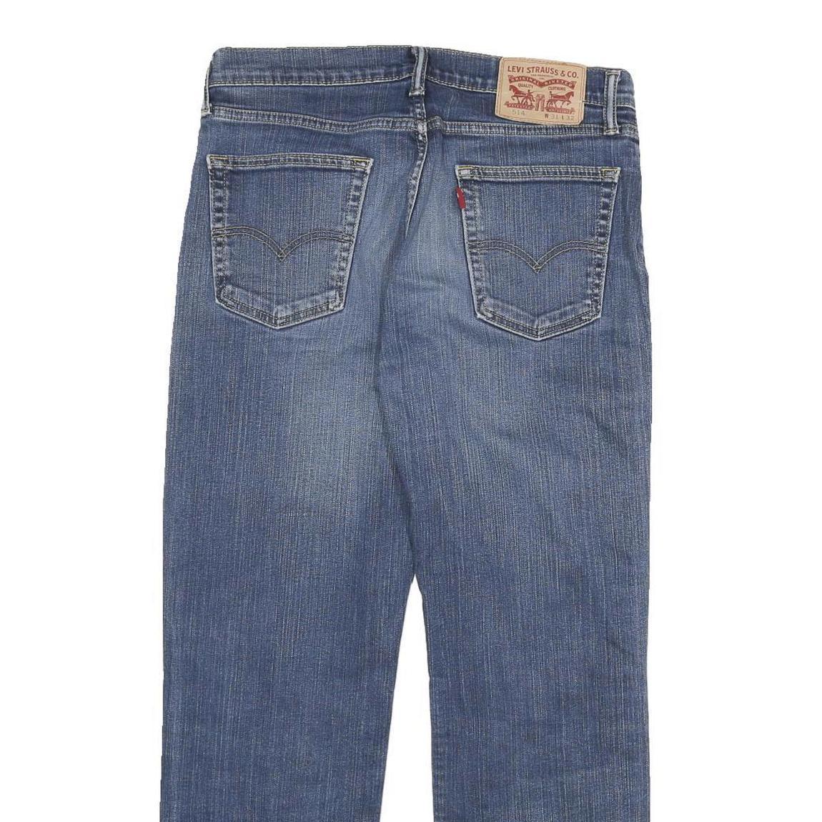 LEVI'S 514 Slim Mens Jeans Blue Denim Slim Straight Denim Medium W30 L27 Classic