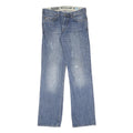 FCUK Mens Jeans Blue Regular Straight Denim Medium W30 L34 Cotton Button