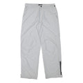 LOGG Mens Relaxed White Polyester Blend Trousers W34 L32 Zip Closure Pockets