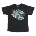 WINNER'S CIRCLE Mens Black Dale Jr Racing Graphic T-Shirt L Crew Neck Short