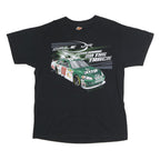 WINNER'S CIRCLE Mens Black Dale Jr Racing Graphic T-Shirt L Crew Neck Short