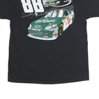 WINNER'S CIRCLE Mens Black Dale Jr Racing Graphic T-Shirt L Crew Neck Short