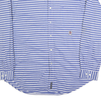 TOMMY HILFIGER Mens Blue & White Striped Shirt XL Classic Cotton Long Sleeve