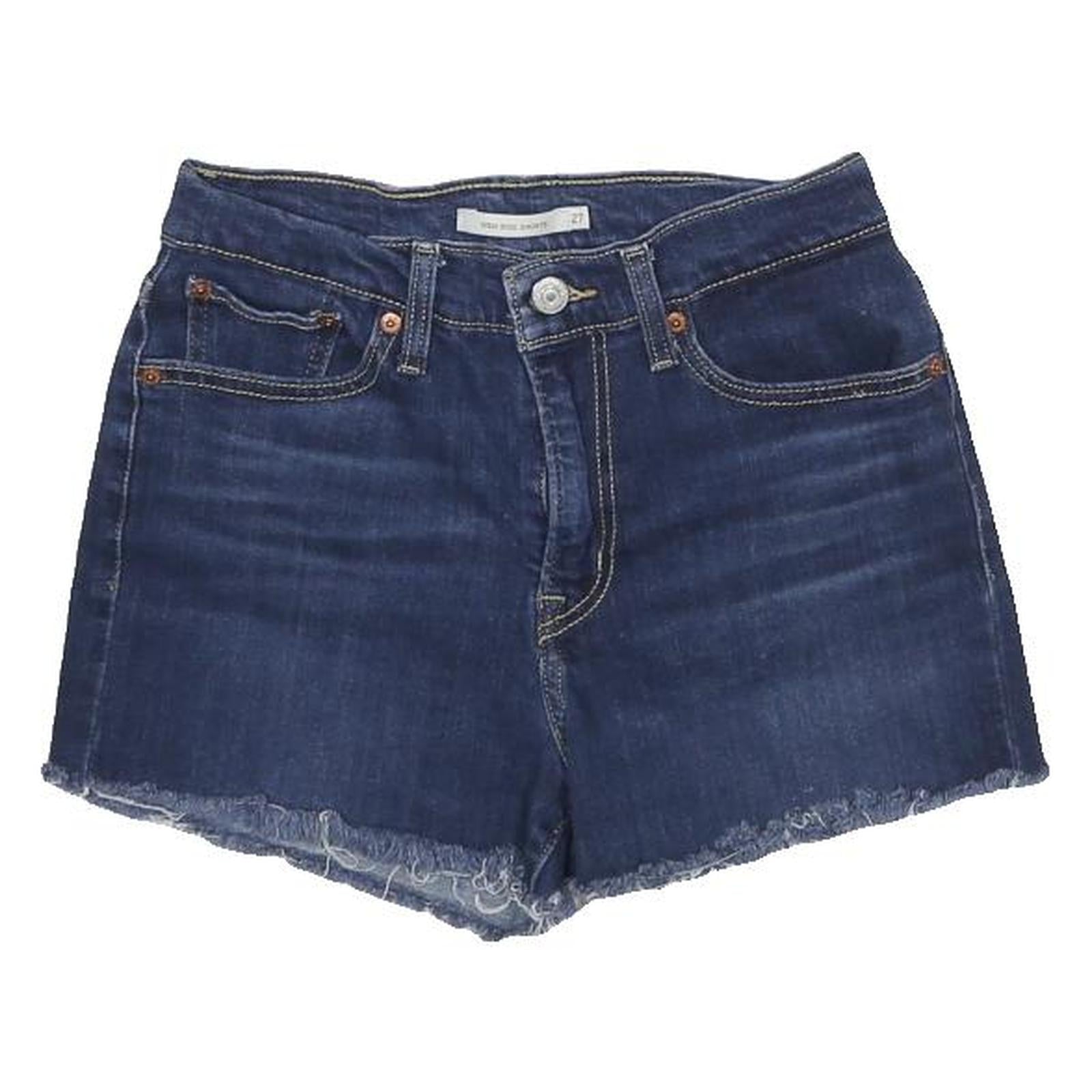 LEVI'S Womens Denim Blue Cut-Off Shorts S W27 Casual Summer Blue Jean