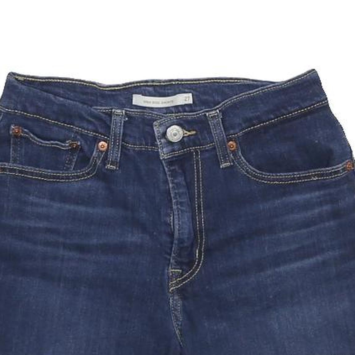 LEVI'S Womens Denim Blue Cut-Off Shorts S W27 Casual Summer Blue Jean